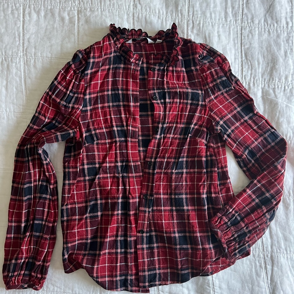 & Other Stories Plaid Blouse